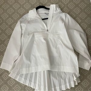 Athleta Soujourn pleated water ruffle top size M